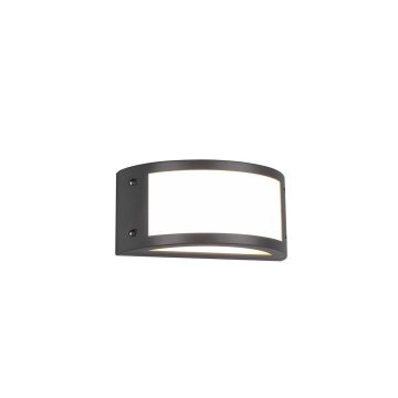 Kendal Applique Da Esterno Led Fascia Antracite Ip54 L.25Cm Trio Nero