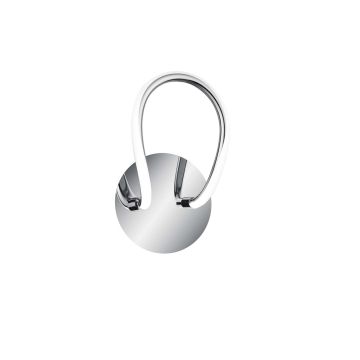 Bologna Applique Led Cromo Con Dimmerazione Ad Interruttore H.26Cm Trio Grigio 25%