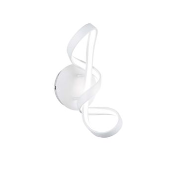 Perugia Applique Led Bianca Con Dimmerazione Ad Interruttore H.40Cm Trio Bianco