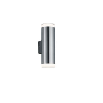 Aracati Applique Led Da Esterno Bidirezionale Metallo Acciaio H.16,5Cm Trio Grigio cenere