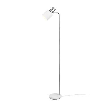 Adam Piantana Metallo Acciaio E Bianco H. 150Cm Trio Bianco