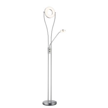 Rennes Terra 2 Luci Acciaio H.Cm180 Trio Grigio cenere