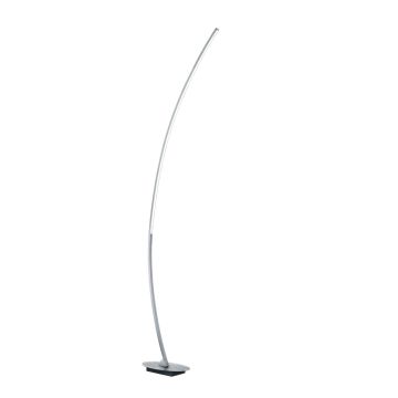 Solo Piantana Led Curva Alluminio Spazzolato H. 150 Trio Gainsboro