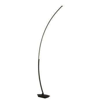 Solo Piantana Ad Arco Led Nero Opaco H. 158Cm Trio Nero
