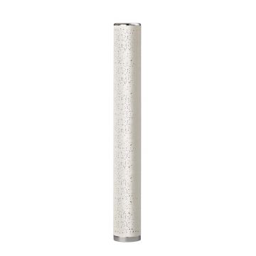 Tico Piantana Led Cilindro Tessuto Bianco Microforato Effetto Cielo Stellato Con Telecomando Multifunzione H. 103Cm Trio Bianco