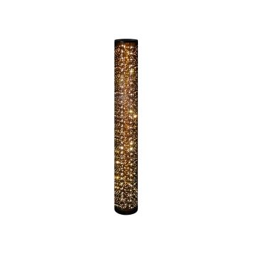 Taco Piantana Led Tessuto Forato Nero E Oro H.103Cm Trio Nero