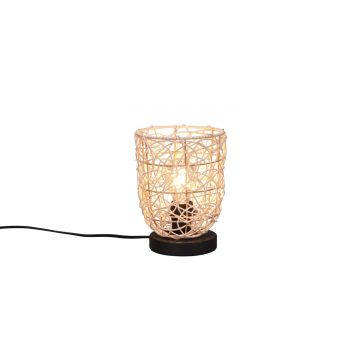 Lovis Lampada Da Tavolo In Rattan Naturale H. 22Cm Trio 
