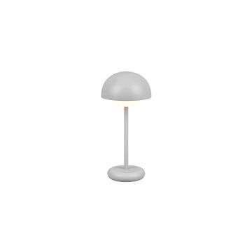 Elliot Lampada Led Da Appoggio Da Esterno Ricaricabile Con Usbc Con Accensione Touch 4 Intensita' Grigia H. 26Cm Ip44 Trio Grigio 60%