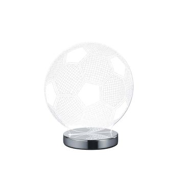 Ball Lampada Da Tavolo Led Pallone Con Variazione Luce Da Cala A Fredda H. 20 Trio Grigio 25%