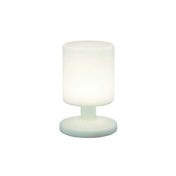 Barbados Lampada Appoggio Led Ricaricabile Acr. Bianco H. 25,5 Trio Bianco