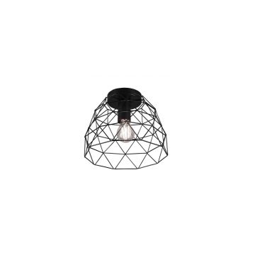 Haval Plafoniera Gabbia Metallo Nero Opaco D. 27,5Cm Trio 