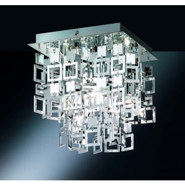 Quadrato Plaf.Quad.Cromo Cm24X24 Trio 