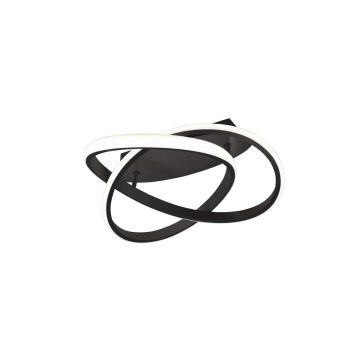 Course Plafoniera Led Spirale Antracite Con Regolazione Intensita' Con Interruttore D.45Cm Trio 