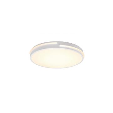 Tacoma Plafoniera Led Bordo Bianco Con Telecomando Multifunzione D.40Cm Trio 