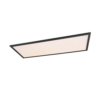Alpha Plafoniera Led Rettangolare Bordo Nero 80X30 Trio 
