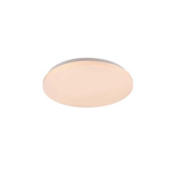 Kira Plafoniera Led Diffusore Bianco Satinato Rgb E Telecomando Multifunzione D.40Cm Trio 