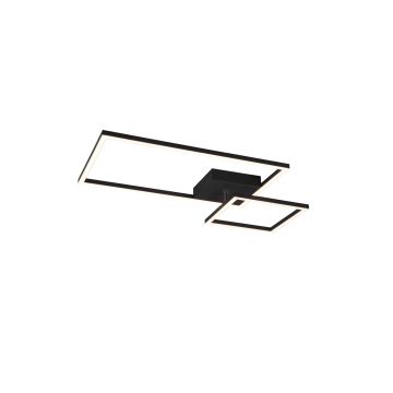 Padella Plafoniera Led Nera Con Snodo Ed Intensita' Regolabile Con Interruttore L. 63Cm Trio 