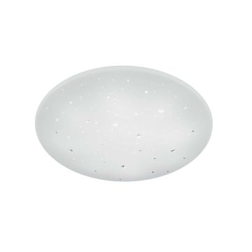 Achat Plafoniera Led Con Applicazioni Cristalli Diffusore Effetto Cielo Stellato Con Telecomando Funzione Luce Caldafredda, Dimmer E Luce Notturna Ip44 D.60Cm Trio 