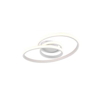 Sansa Plafoniera Led Infinito Bianca Con Regolazione Intensita' Interruttore D. 50Cm Trio 