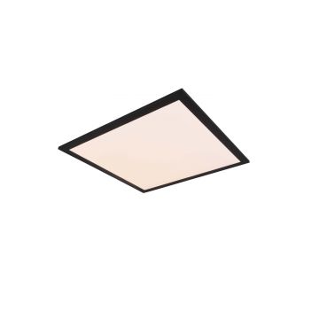 Gamma Plafoniera Led Quadrata Bordo Nero Con Telecomando Multifunzione 45X45 Trio 