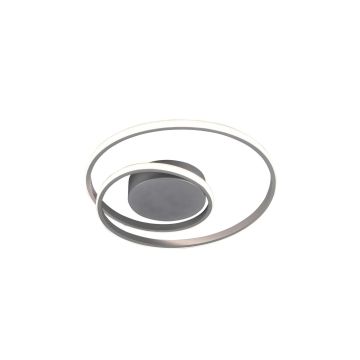 Zibal Plafoniera Led Spirale Alluminio Con Regolazione Intensita' Interruttore D.40Cm Trio 