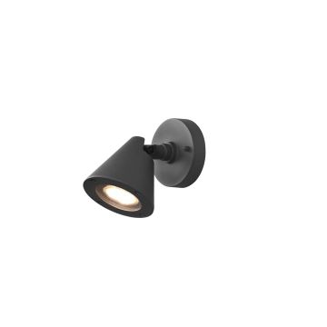 Kaveri Applique Da Esterno Cono Fusione Alluminio Antracite H. 11Cm Ip44 Trio Gainsboro