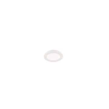 Camillus Plafoniera Led Tonda Metallo Bianco Opaco Con Funzione Dimmerabilita' Con Normale Interruttore A Parete Ip44 D. 17Cm Trio 