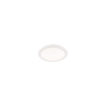 Camillus Plafoniera Led Tonda Metallo Bianco Opaco Con Funzione Dimmerabilita' Con Normale Interruttore A Parete Ip44 D. 26Cm Trio 