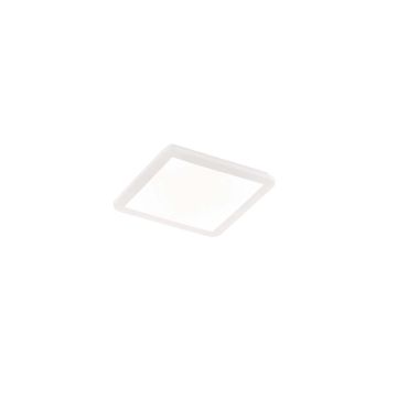 Camillus Plafoniera Led Quadrata Metallo Bianco Opaco Con Funzione Dimmerabilita' Con Normale Interruttore A Parete Ip44 L. 30Cmx30Cm Trio 