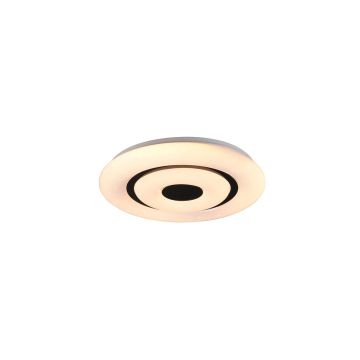 Rana Plafoniera Led Diffusore Effetto Cielo Stellato Con Bordi Neri Con Telecomando E Tecnologia Connessa " Wiz " Multifunzione D. 40Cm Trio 