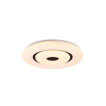 Rana Plafoniera Led Diffusore Effetto Cielo Stellato Con Bordi Neri Con Telecomando E Tecnologia Connessa " Wiz " Multifunzione D. 50Cm Trio 