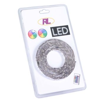 Stripe Striscia Led Rgb Con Telecomando Lunghezza 5 Metri X H. 2Cm X P. 1Cm Trio Bianco