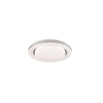 Atria Plafoniera Led Con Telecomando Multifunzione Con Diffusore Effetto Cielo Stellato D.38Cm Trio 