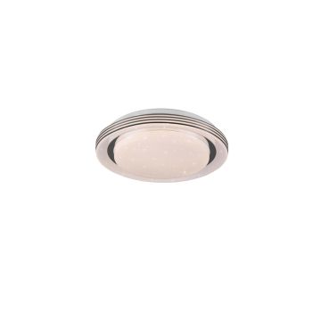 Atria Plafoniera Led Con Telecomando Multifunzione Con Diffusore Effetto Cielo Stellato D.27Cm Trio 