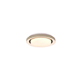 Atria Plafoniera Led Bordo Nero Con Telecomando Multifunzione Con Diffusore Effetto Cielo Stellato D.27Cm Trio 