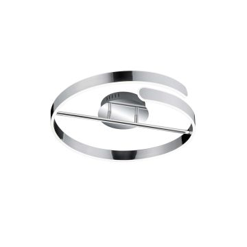 Parma Plafoniera Led Cromo Con Dimmerazione Ad Interruttore D.50Cm Trio 