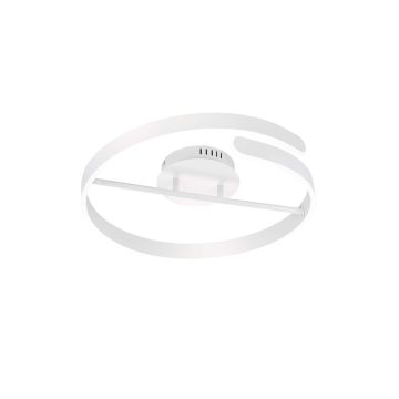Parma Plafoniera Led Bianca Con Dimmerazione Ad Interruttore D.50Cm Trio 