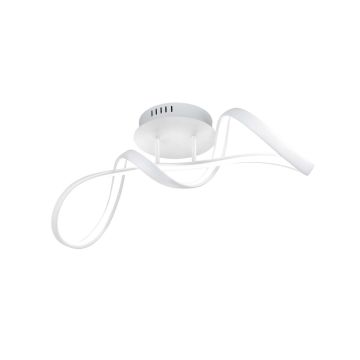 Perugia Plafoniera Led Cromo Con Dimmerazione Ad Interruttore L.60Cm Trio 