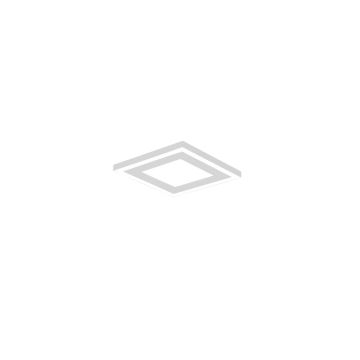 Carus Plafoniera Led Quadrata Bordo Bianco Doppio Interruttore Per Accensioni Separate 20Cm X 20Cm Trio 