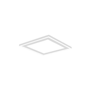 Carus Plafoniera Led Quadrata Bordo Bianco Doppio Interruttore Per Accensioni Separate 33Cm X 33Cm Trio 