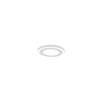 Carus Plafoniera Led Rotonda Bordo Bianco Doppio Interruttore Per Accensioni Separate D. 20Cm Trio 