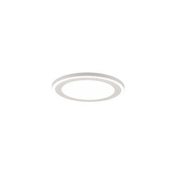 Carus Plafoniera Led Rotonda Bordo Bianco Doppio Interruttore Per Accensioni Separate D. 33Cm Trio 