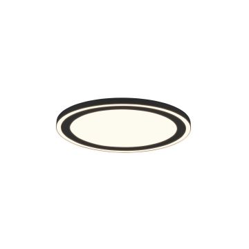 Carus Plafoniera Led Rotonda Bordo Nero Doppio Interruttore Per Accensioni Separate D. 43Cm Trio 