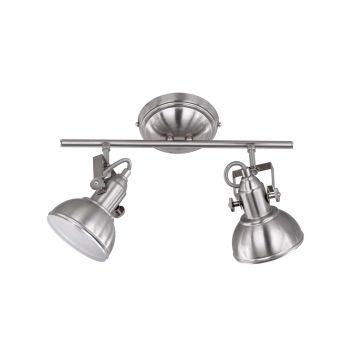 Gina Barra 2 Spot Met.Acciaio Cm.37 Trio Grigio cenere