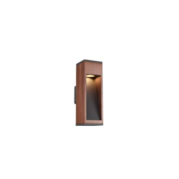 Canning Applique Da Esterno In Legno Naturale H. 40Cm Ip54 Trio 