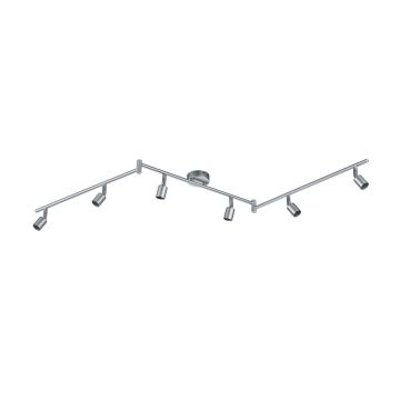 Paris Senza Lampadina Barra 6 Luci Alluminio Attacco Gu10 L. 150Cm Trio Pervinca