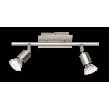 Nimes Barra 2 Spot Led Acc. Cm30 Trio Grigio cenere