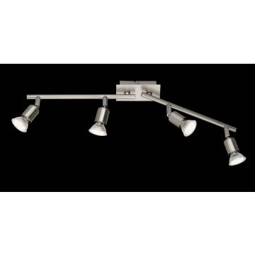 Nimes Barra 4 Spot Led Acc. Cm60 Trio Grigio cenere