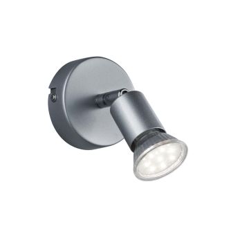 Paris Con Lampadina Led Spot 1 Luce Alluminio D. 8Cm Trio Pervinca