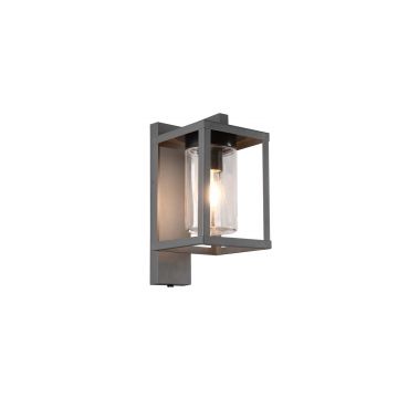 Lunga Applique Da Esterno Antracite Con Sensore Crepuscolare Ip44 H. 33,5Cm Trio Antracite